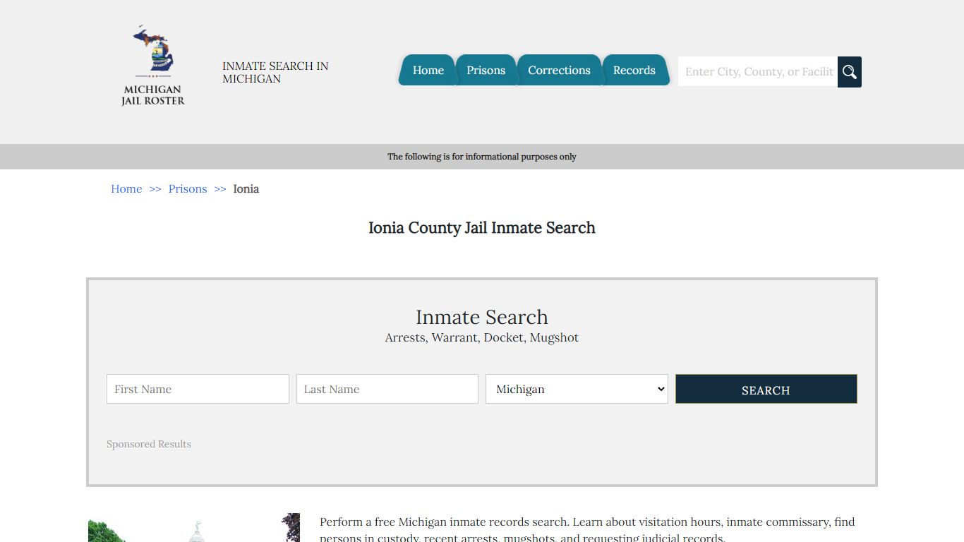 Ionia County Jail Inmate Search - Michigan Jail Roster